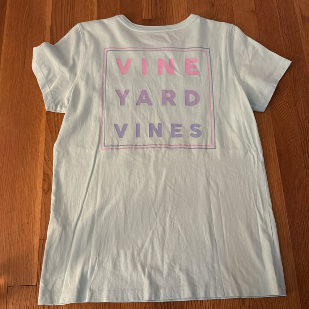 Vineyard Vines Light Green Pocket Tee - Picture 2 of 2